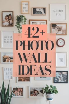 Top Gallery Wall Layouts to Showcase Your Favorite Photos Large Picture Frame Ideas, Living Room Wall Collage, Creative Photo Wall, Diy Photo Wall Decor, Family Hallway, Photo Wall Displays, Photo Gallery Wall Layout, Picture Frame Arrangements, Cameo Projects Ideas