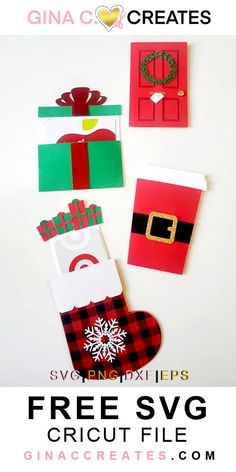 christmas crafts for kids to make with free svg cricut file and paper