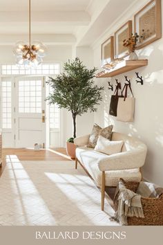 Photo of entryway seating area Couch In Entryway, Entryway Seating Area, Entryway Bench Decor Modern, Entryways With Benches, Entry Way Couch Ideas, Large Entrance Ideas, Sofa In Entryway, Living Room Designs Light Wood Floors, Large Mirror And Bench Entryway