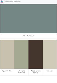 the color scheme for an interior design project, with different shades and colors to choose from