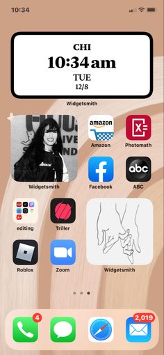 an iphone screen with various icons on it