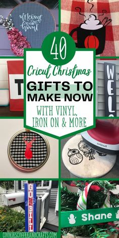 christmas gifts to make now with vinyl, iron on and more for the home or office