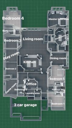 a floor plan for a house with three rooms