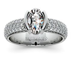 Oval Half Bezel Diamond Engagement Ring in Platinum http://www.brilliance.com/engagement-rings/half-bezel-diamond-ring-platinum-3/8-ctw White Gold Marquise Diamond Ring With Bezel Setting, Oval Diamond Ring In White Gold With Tension Setting, White Cubic Zirconia Diamond Ring With Bezel Setting, Bezel Setting Engagement Ring, Bezel Diamond Engagement Ring, Bezel Diamond Rings, Setting Engagement Ring, Half Bezel Setting, Bezel Set Engagement Ring