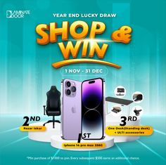 the new year's end lucky draw shop and win contest is now live on facebook