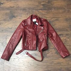 Nasty Gal Leather Jacket Jackets & Coats, Jackets For Women, Leather Jacket, Red, Leather, Women Shopping, Color