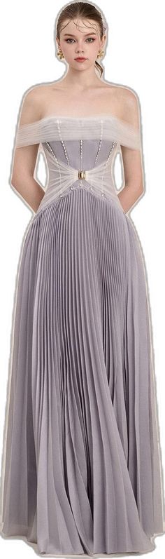 Elegant Maxi Evening Dress With Folds, Elegant Maxi Length Evening Dress With Folds, Elegant Pleated Maxi Evening Dress, Elegant Pleated Maxi Length Evening Dress, Chic Pleated Evening Maxi Dress, Maxi Length Party Dress With Folds, Off-shoulder Pleated Midi Cocktail Dress, Maxi Length Evening Dress With Folds For Party, Elegant Pleated Summer Evening Dress