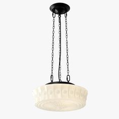 a chandelier hanging from a chain on a white background with no people around it