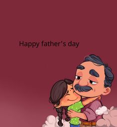 a man and woman kissing each other with the caption happy father's day