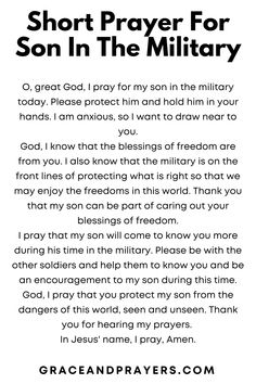 Are you looking for prayers for your son in the military? We hope these 6 powerful prayers will help you seek God's love and protection for him! Encouraging Words For Son In Boot Camp, Deployment Quotes, Quit Quotes, Dont Quit Quotes, Prayer For Your Son, Prayer For Daughter, Prayer For Son, Quitting Quotes, Prayer For My Son