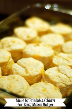 a casserole dish filled with mini cornbread muffins