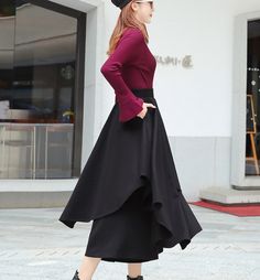 Elastic Waist Women Skirts Winter Simple Skirt,Wool fabric,soft and breathy,comfy and make you looks grace with this women winter skirts.also could be made with any size. measuring Method: S:Skirts:80cm waist:65cm M:Skirts:80cm waist:70cm L:Skirts:80cm waist:75cm XL:Skirts:80cm waist:80cm Click to view the measurement method Shipping: we ship worldwide the USPS takes about 10-15 days if you want a express shipping,please contact with us Payment: we accept payment by PayPal and credit card.if you Winter Wool Skirt, Skirts Winter, Winter Skirts, Skirt Wool, Simple Skirt, Women Skirts, Winter Skirt, Wool Skirt, Women's Skirts