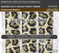 the honeycomb pattern is shown in gold, black and white with words on it