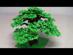 a small green tree made out of legos