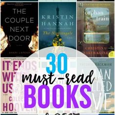 books with the title 30 must read books of 2017 on top and bottom right corner