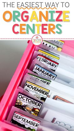 the easy way to organize centers for kids