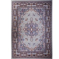 Scroll Pattern, Light Blue Area Rug, Bedroom Area Rug, Pink Area Rug, Gray Area Rug, Medallion Design, Silver Area Rug, Blue Area Rug, Woven Throw