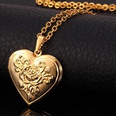 Memory Photo Locket For Women Rose Flower Heart Pendant 18k Gold Color Charms Necklace Jewelry Valentine's Day Gift P204 Dainty Rose Gold Locket Necklace For Valentine's Day, Gold Heart Pendant Necklace With Rose Design, Gold Necklace With Rose Design Heart Pendant, Gold Flower Shaped Jewelry For Valentine's Day, Gold Flower-shaped Jewelry For Valentine's Day, Elegant Rose Gold Heart Locket Necklace, Rose Gold Heart Pendant Locket Necklace For Valentine's Day, Rose Gold Locket For Valentine's Day, Heart-shaped Rose Design Necklace For Valentine's Day