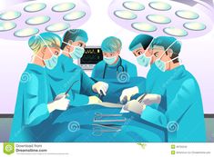 medical team performing surgery in operating room