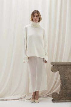 SNOW Classic White Turtleneck With Ribbed Cuffs, Elegant Winter White Sweater With Ribbed Cuffs, Elegant White Polo Sweater For Winter, Elegant Turtleneck Polo Sweater With Ribbed Cuffs, White Turtleneck Sweater With Ribbed Cuffs, White Long Sleeve Cashmere Turtleneck, White Cashmere Turtleneck For Winter, Classic Winter White Sweater With Ribbed Cuffs, White Ribbed Cuffs Polo Sweater For Winter