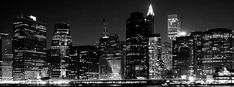 black and white photo of city at night with bay cities interactive sign above it that says online marketing that grows your business