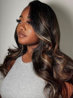 missjasminedior | dahrieethedoll on ig Cute Hair Colors, Tape In Hair Extensions, Sew In, Love Hair, Weave Hairstyles, Black Women Hairstyles, Hair Highlights