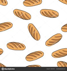 seamless pattern with bread slices on white background stock photo and royalty free image at getdra com