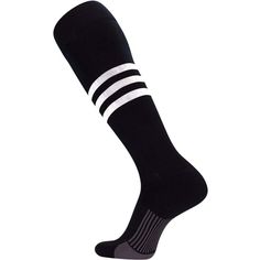 PERFECT BASEBALL or SOFTBALL SOCKS: MadSportsStuff partnered with TCK to create world class baseball socks in a classic 3 stripe design and over the calf length. These baseball socks are offered in classic team colors and are sure to be a hit with your favorite baseball or softball player! These are also an excellent choice for team socks. ACCURATE SIZING: TCK Sock Size: Small - Youth Shoe Size 12-5, Medium - Womens Shoe Size 5-10 Mens Shoe Size 5-9, Large - Womens Shoe Size 10-13 Mens Shoe Size Breathable Sports Knee-high Socks, Sporty Socks For Sports Events, Sporty Black Breathable Knee-high Socks, Black Breathable Sporty Knee-high Socks, Casual Breathable Knee-high Sports Socks, Breathable Casual Knee-high Sports Socks, Casual Breathable Knee-high Socks For Sports, Breathable Casual Knee-high Socks For Sports, Comfortable Breathable Knee-high Sports Socks