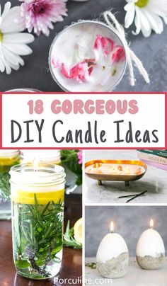 Easy Diy Candles, Make Your Home Smell Good, Home Smell Good, Water Candles Diy, Make Your Home Smell Amazing