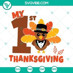 a turkey wearing a top hat and bow tie with the number one in front of it