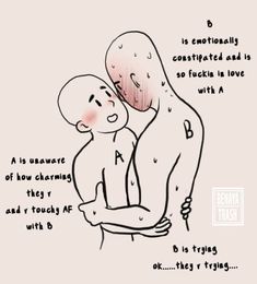 two people hugging each other with the caption that says,'love is contortially complicated and so f