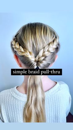 cute mom hairstyles for summer Tutorial Braids, Hairstyles For Moms, Girls Updo Hairstyles, Updos Hairstyles, Easy Toddler Hairstyles, Girls Updo, Simple Braid, Goldie Locks, Hairstyles Simple