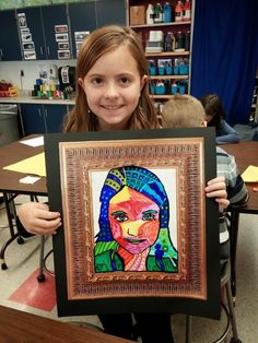 Ombra Pergola, Faces Abstract, Heather Galler, Self Portrait Art, 6th Grade Art, 4th Grade Art, 5th Grade Art, 3rd Grade Art, Creation Art