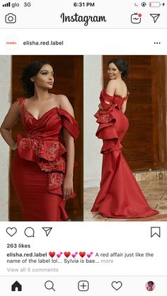 Wine Lace Styles For Wedding, Wine Asoebi, Wine Asoebi Lace Styles, Wedding Thanksgiving Dress Ghana, Red Fitted Ankara Dress, Dinner Dress Styles, Lace Dinner Dress, Igbo Wedding Dress, Lace Wedding Guest Dress