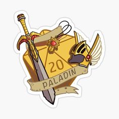 the emblem for paladin sticker