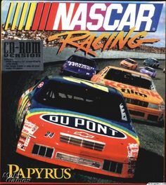 the front cover of nascar racing magazine