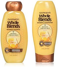 Whole Blends Shampoo, Garnier Whole Blends, Whole Blends, Honey Shampoo, Honey Chocolate, Honey Brand, Shampoo And Conditioner Set, Honey Hair, Royal Jelly