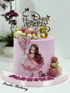 Princess Cake Design, Barbie Cake Designs, Barbie Doll Birthday Cake, Baby Shower Cake Designs, Kids Birthday Party Cake, Doll Birthday Cake, Boys 1st Birthday Cake