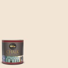 a can of chalk paint on a white background