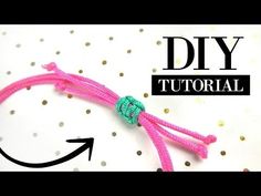 the instructions for how to make a braided bracelet with beads and ribbon on it