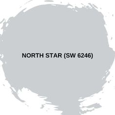 the words north star sw 624 are painted in black on a light gray background