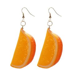 PRICES MAY VARY. Super Cute Orange Slice Earrings- These orange slice earrings for girls, women, who whoever likes them!! They are screwed together by hand to create this super cute orange slice or tangerine slice design. The top of the orange has a cute gold leaf for that little extra “bling”. Perfect Summer Jewelry – Our orange slice earrings make a fun addition to your favorite summertime shirts, tops, dresses, and beach wear. Mix and match them with other cute and artsy rings, necklaces, and Orange Slice Jewelry, Earrings Funny, Yellow Circle, Large Stud Earrings, Fruit Jewelry, Beach Earrings, Fruit Earrings, Orange Earrings, Womens Earrings Studs