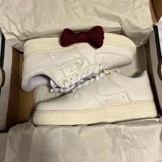 Nike ~ Air Force 1 ‘07 Prm They Are Brand New Originals, In Box Feel Free To Ask Any Questions Nike Low-top Sneakers With White Laces, Shoes Nike Air Force, Nike Air Max 2015, White Athletic Shoes, Nike Air Max 2090, Shoes Nike Air, Nike Waffle, Air Max Shoes, Nike Shoes Air Max