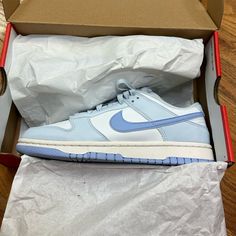 Nike Dunk Low Blue Tint/Cobalt Bliss Size W 7.5. Brand New. Tried On Only Dunk Low Blue, Cute Running Shoes, Nike Dunks Low, Cute Casual Shoes, Cute Womens Shoes, Basketball Stuff, Low Dunks, Dunks Low