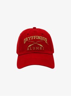 a red cap with the words griffindd on it