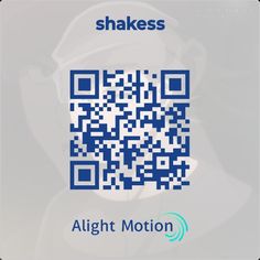 an image of a qr code with the word'alght motion'on it