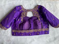 Hand embroidered ready made saree blouse / crop top/stitched saree blouse usa / purple U neck  saree blouse/ hand embroidered blouse/zardosi blouse/U neck  saree blouse/ purple pure silk blouse/ maggam work blouse        It is very true that a perfect blouse is the one which makes your saree look stand out !! If you find one of such a style that you have been wanting to have then dont let it go !! we carry such unique trending blouses that instantly add a stylish look to any saree !!     Well..! Zardosi Blouse, Embroidery Blouse Saree, Hand Embroidery Blouse, Ready Made Blouse, Maggam Blouse, Stitched Saree, Blouse Crop, Blouse Purple, Cutwork Embroidery