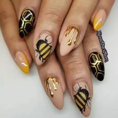 Insect Nails, Simple Elegant Nails, Daisy Nail Art