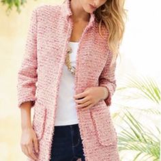 Reposhing This Item I Purchased From @Kmrothman. Loved It, But Ready To Rotate For Something New. Questions? Leave A Comment Below! Blazer Suit, Pink Color, Blazer Jacket, Neiman Marcus, Suit Jacket, Jackets & Coats, Jackets For Women, Sparkle, Blazer