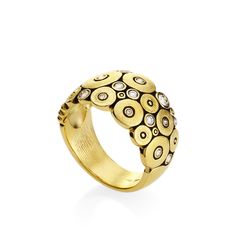 Alex Sepkus Jewelry - R-110D | Manfredi Jewels Rings Inspiration, Alex Sepkus, Ocean Ring, Satya Jewelry, Diamond Image, Jewelry Quotes, Dome Ring, Domed Ring, Wide Bands